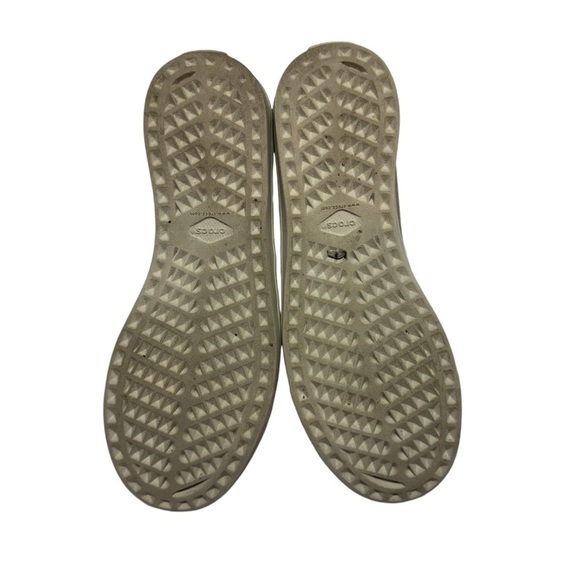 Crocs Shoes Womens 8 Citilane Low Flats 204929 Brown Fabric Slip on Round Toe - Picture 8 of 8